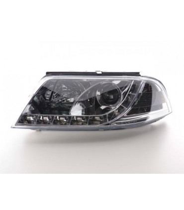 Fari - Luce diurna LED DRL look fari VW Passat tipo 3BG 00-05 cromato...