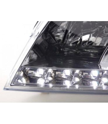 Fari - Luce diurna LED DRL look fari VW Passat tipo 3BG 00-05 cromato...