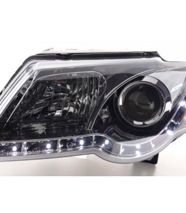 Phares - Phare Daylight LED DRL look VW Passat type 3C 05- chromé…
