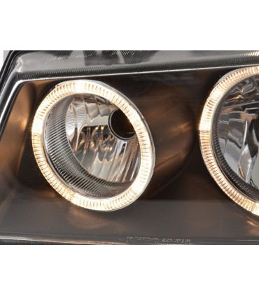 Fari anteriori - Angel Eye VW bus tipo T4 97-02 nero...