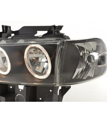 Fari anteriori - Angel Eye VW bus tipo T4 97-02 nero...
