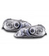 Fari - Set fari Honda Civic Coupé / Civic 2/3/4 porte. 99-00 cromato...