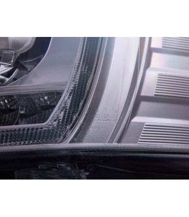 Phares - Jeu de phares halogènes feux de jour LED VW T5 année 10-15 chromé…