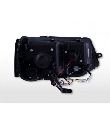 Phares - Jeu de phares halogènes feux de jour LED VW T5 année 10-15 chromé…
