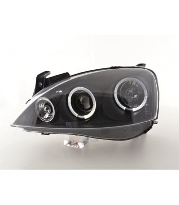 Fari - Fari anteriori Opel Corsa C 01-06 nero...