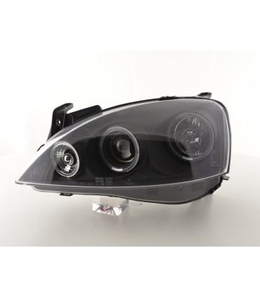 Fari - Fari anteriori Opel Corsa C 01-06 nero...