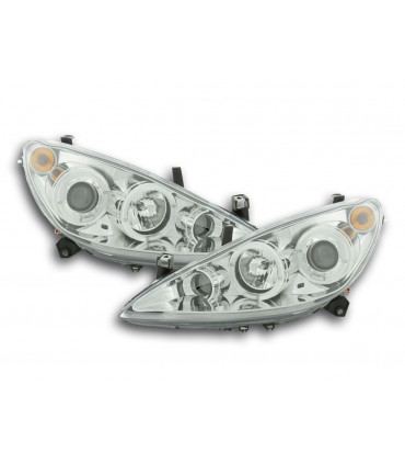 Fari anteriori - Peugeot 307 01-06 faro anteriore cromato...