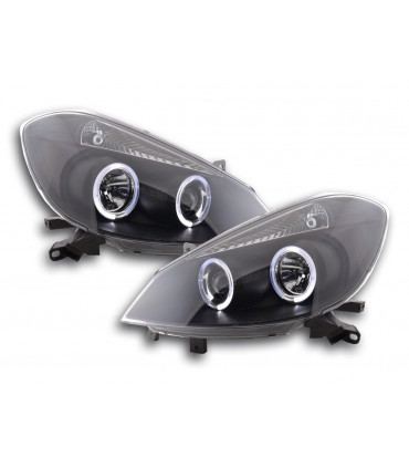 Fari - Set di fari Renault Clio tipo R 05 - neri solo per la guida