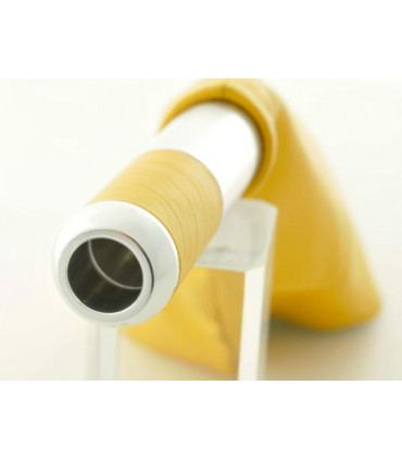 Altri - Maniglia del freno a mano design giallo in pelle leva del freno a mano gialla