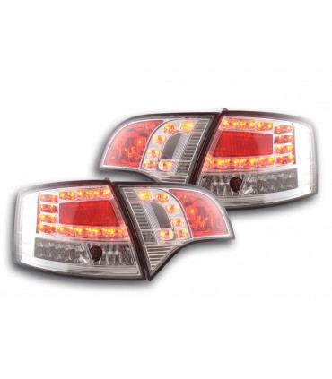 Fanali posteriori - Audi A4 Kit fanali posteriori posteriori a LED tipo 8E 04-08 cromato...
