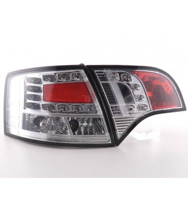 Fanali posteriori - Audi A4 Kit fanali posteriori posteriori a LED tipo 8E 04-08 cromato...