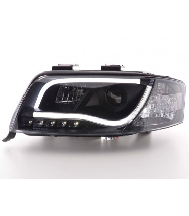 Fari - Luce diurna LED DRL look fari Audi A6 tipo 4B 01-04 nero...