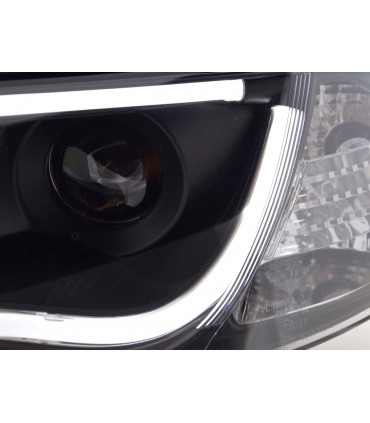 Fari - Luce diurna LED DRL look fari Audi A6 tipo 4B 01-04 nero...