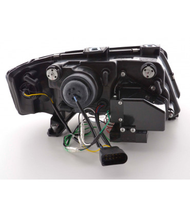 Fari - Luce diurna LED DRL look fari Audi A6 tipo 4B 01-04 nero...