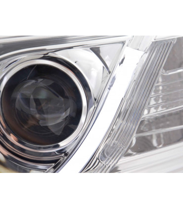 Fari - Luce diurna LED DRL look fari Audi A6 tipo 4F 04-08 cromato...