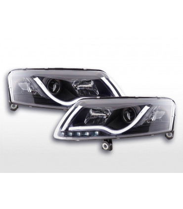 Fari - Luce diurna Luci di marcia diurna a LED Audi A6 tipo 4F 04-08 nere...