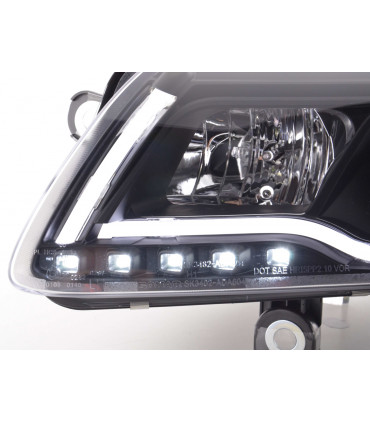 Phares - Phare Daylight LED feux de jour Audi A6 type 4F 04-08 noir…