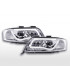 Fari - LED Daylight DRL look Audi A6 tipo 4B 01-04 cromato per