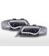 Phares - Phare Daylight LED DRL look Audi A6 type 4B 01-04 noir pour conduite à