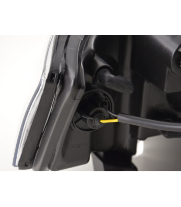 Fari - Luce diurna LED DRL look fari Audi A6 tipo 4B 01-04 nero per la guida