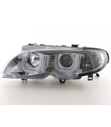 Fari - Fari Angel Eyes BMW 3er E46 Limousine / Touring 02-05 cromati…