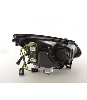 Fari - Fari Xenon Angel Eyes LED BMW Serie 5 E60 / E61 03-04 nero per