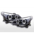 Fari - Fari Xenon Angel Eyes LED BMW 5er E60 / E61 05-08 neri per la guida
