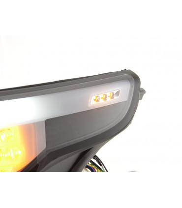 Fari - Fari Xenon angel eye CCFL BMW 5er E60 / E61 03-04 nero per