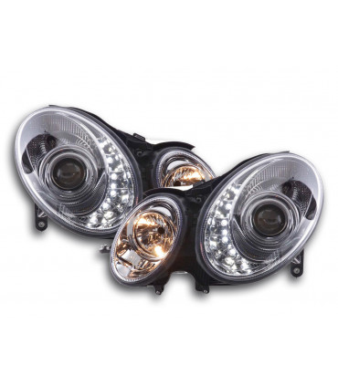 Fari - Daylight LED DRL look Mercedes Classe E 211 02-06 cromo…