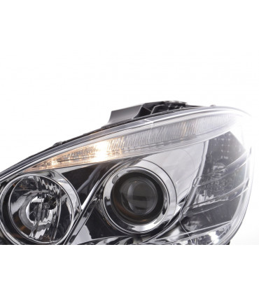 Fari - Daylight LED faro DRL look Mercedes Classe C W204 07-10 cromato…