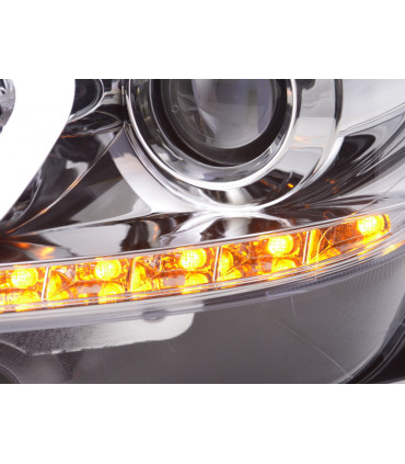 Fari - Daylight LED faro DRL look Mercedes Classe C W204 11-14 cromato…