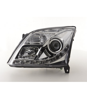 Fari - Luce diurna LED DRL look fari Opel Vectra C 02-05 cromato...