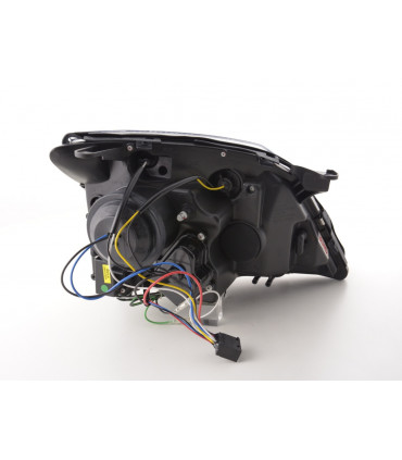 Fari - Luce diurna LED DRL look fari Opel Vectra C 02-05 nero per la guida