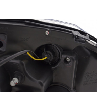 Fari - Luce diurna LED DRL look fari Opel Vectra C 02-05 nero per la guida