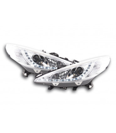 Fari - Fari diurni a LED Luci diurne a LED Peugeot 207 06- cromate per