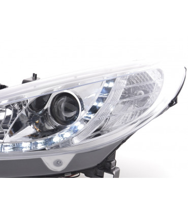 Fari - Fari diurni a LED Luci diurne a LED Peugeot 207 06- cromate per