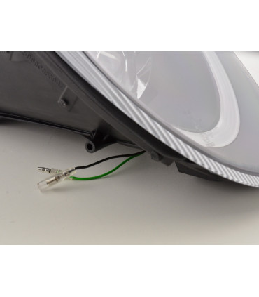 Phares - Phare Daylight LED DRL look Porsche 911 type 997 04-08 noir…