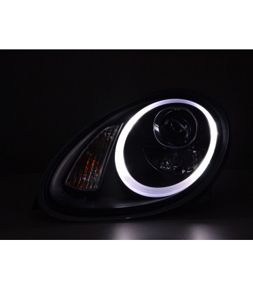 Fari - Xenon Daylight LED DRL faro anteriore look Porsche Boxster 987 04-08 nero…