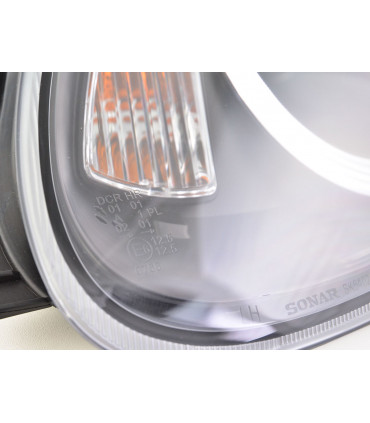 Fari - Xenon Daylight LED DRL faro anteriore look Porsche Boxster 987 04-08 nero…
