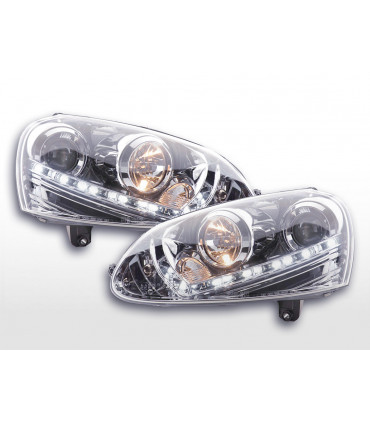 Fari - Luce diurna LED Luce diurna Luce diurna Luci diurne VW Golf 5 03-08 Cromo...