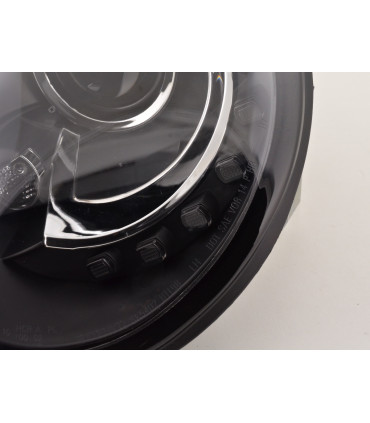 Fari - Luce diurna LED DRL look fari VW New Beetle 9C 98-05 nero...