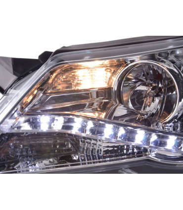 Fari - Luce diurna LED DRL look fari VW Tiguan 07-11 cromati...