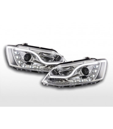 Fari - Luce diurna Fari a LED luci di marcia diurna VW Jetta 6 dal 2011 cromato...