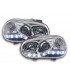 Phares - Phare Daylight LED look DRL VW Golf 4 type 1J 98-03 chromé pour