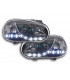 Fari - Luce diurna LED fari DRL VW Golf 4 tipo 1J 98-03 nero per la guida