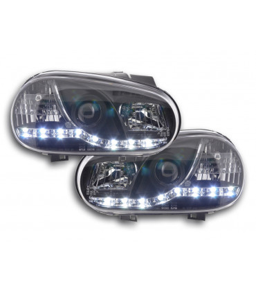Fari - Luce diurna LED fari DRL VW Golf 4 tipo 1J 98-03 nero per la guida