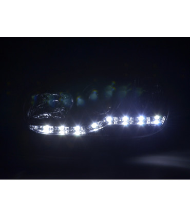 Fari - Luce diurna LED fari DRL VW Golf 4 tipo 1J 98-03 nero per la guida