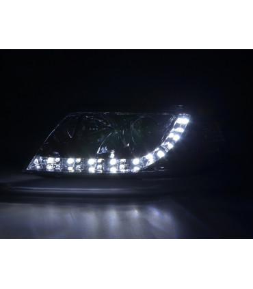 Fari - Luce diurna LED faro DRL VW Passat tipo 3BG 00-05 cromato per