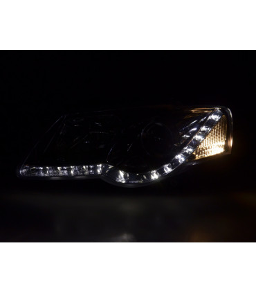 Fari - Luce diurna LED look fari DRL VW Passat tipo 3C 05- cromato per la guida
