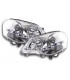 Phares - Phare Daylight LED look DRL VW Polo type 9N3 05-09 chromé pour
